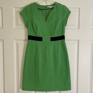 Boden Textured Cotton Cap Sleeve Sheath Dress